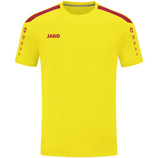 Afbeeldingen van Shirt Power KM citroen/rood